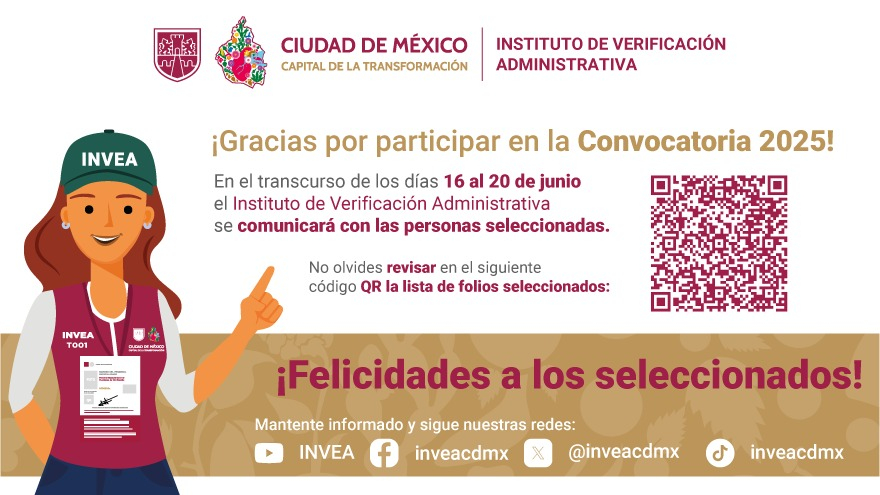 Convocatoria Personal Especializado en Funciones de Verificación